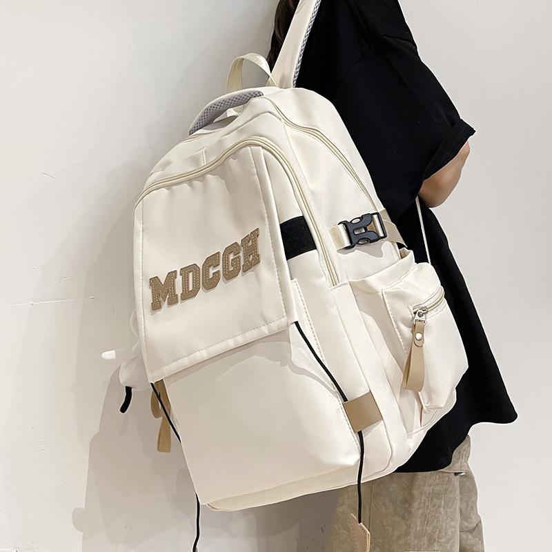 Large-capacity Backpack School Bag for Primary and Secondary School Students, Simple Harajuku Bag