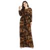 Plus Size Women's New Long Sleeved Printed Dress