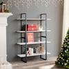 VidaXL 4-Tier Bookcase White 100x30x140 Cm Chipboard