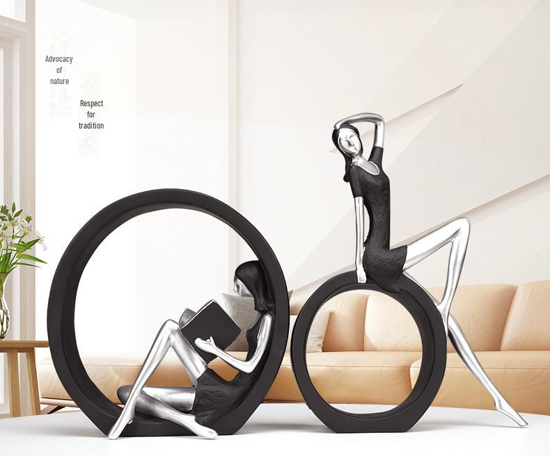 Nordic Modern Wine Cabinet Decor: European Style Living Room Ornaments & Wedding Gift