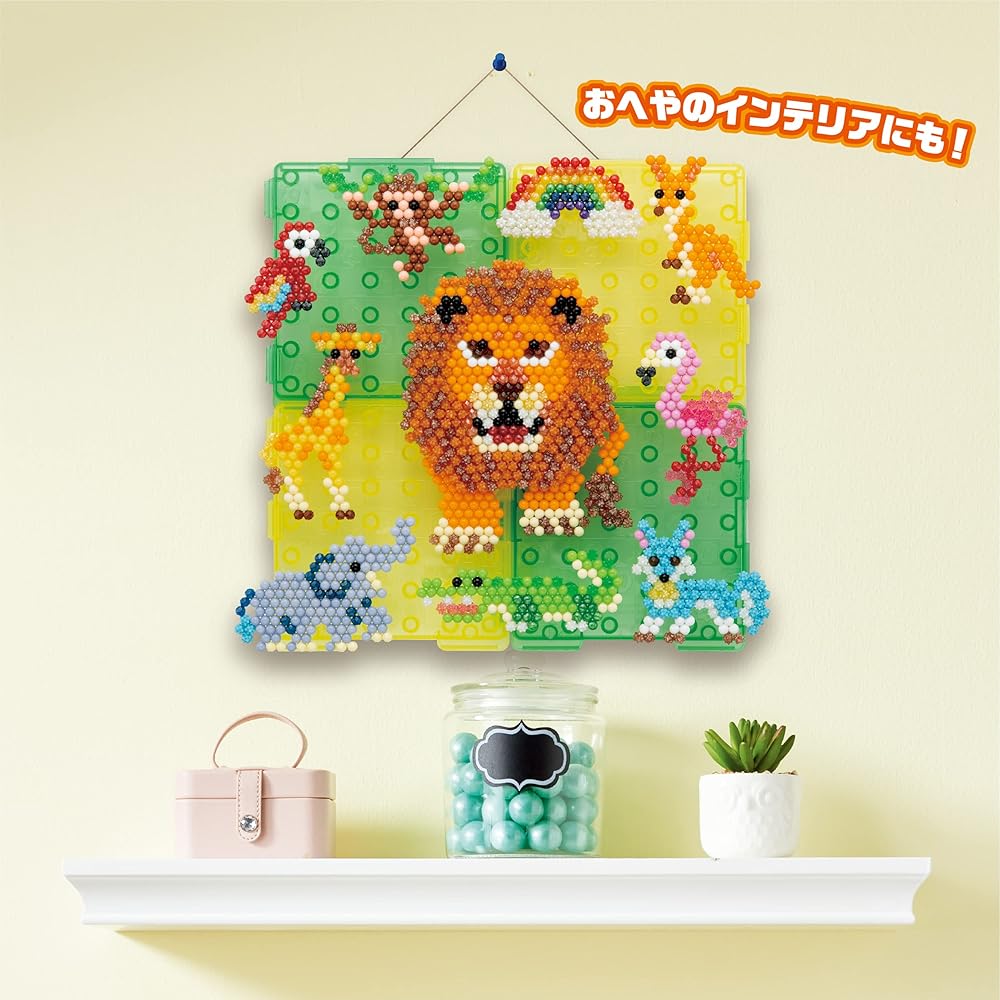 EPOCH Aquabeads Wild Safari Creation Display Set 6+ Years Water-Activated Bead Craft Toy