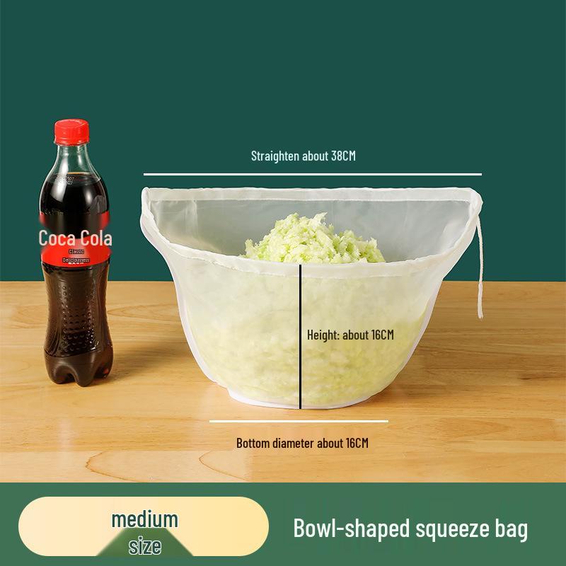 Teigtaschen- & Gemüsefüllung-Quetschbeutel - Kohl-Abtropfbehälter & Sojamilch-Filter