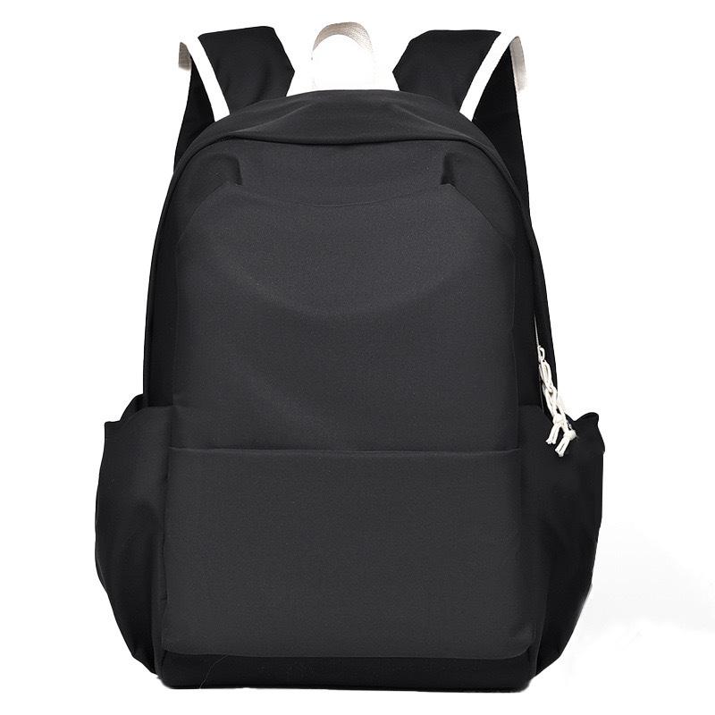 Quality Trendy Large Capacity Solid Color Student Backpack Women's Versatile College Style School Bag Men's Backpack