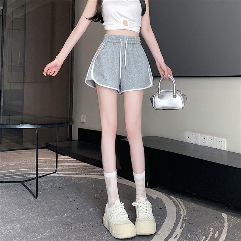 Women's Stylish Summer Loose Fit Sports Shorts with Drawstring