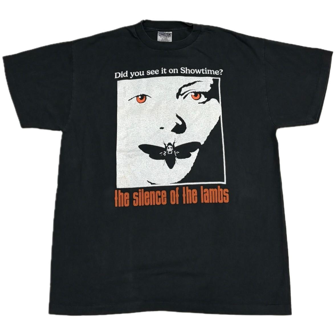 VTG The Silence Of The Lambs Showtime 90s Movie XL Single Stitch T-Shirt REPRINT L
