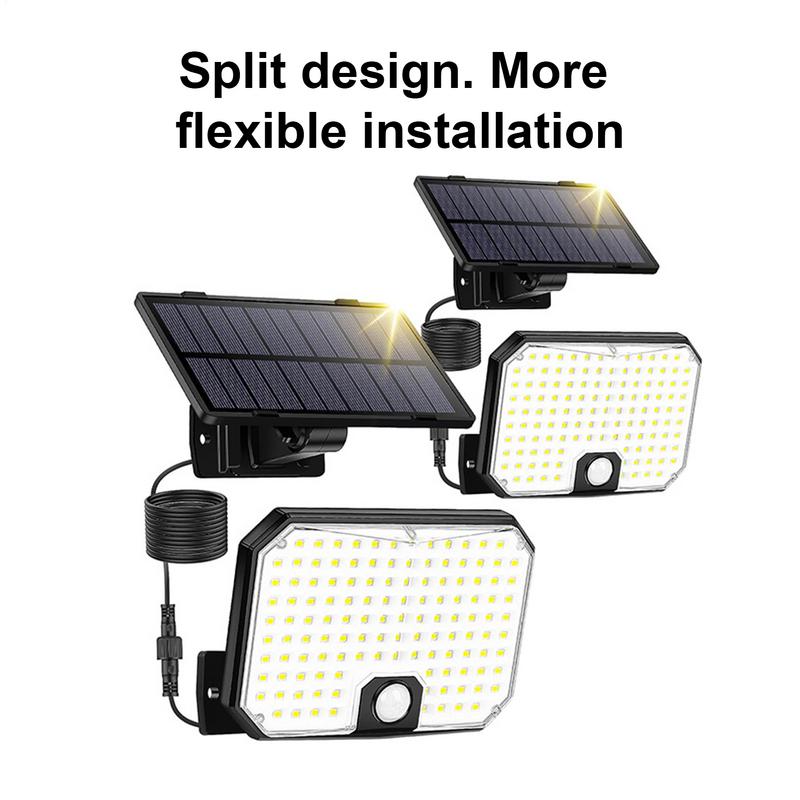 Solar Wall Lights Waterproof Solar Powered Lamp Motion Sensor Wall Light Split Solar Wall Sconce Outdoor Wall Lights for Garden