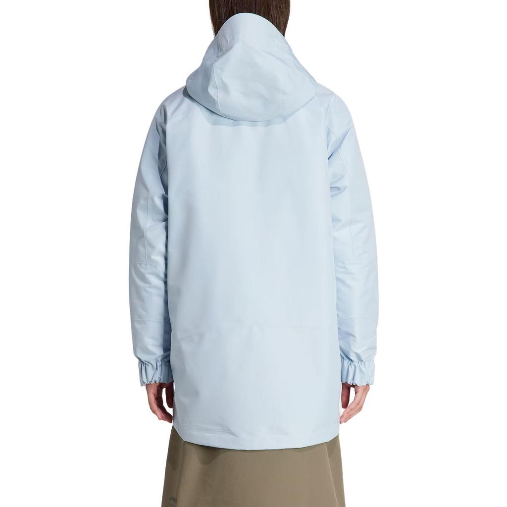 Adidas Terrex X And Wander Collaboration FW23 Outdoor Waterproof Three-In-One Down Jacket Women Jacket Light-Blue IJ5892