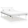 VidaXL Bed Frames White Metal 120x200 Cm
