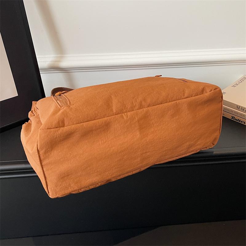 Nylon Shoulder Bag Women Casual Everyday Tote Bag with Zipper Pockets and Adjustable Strap