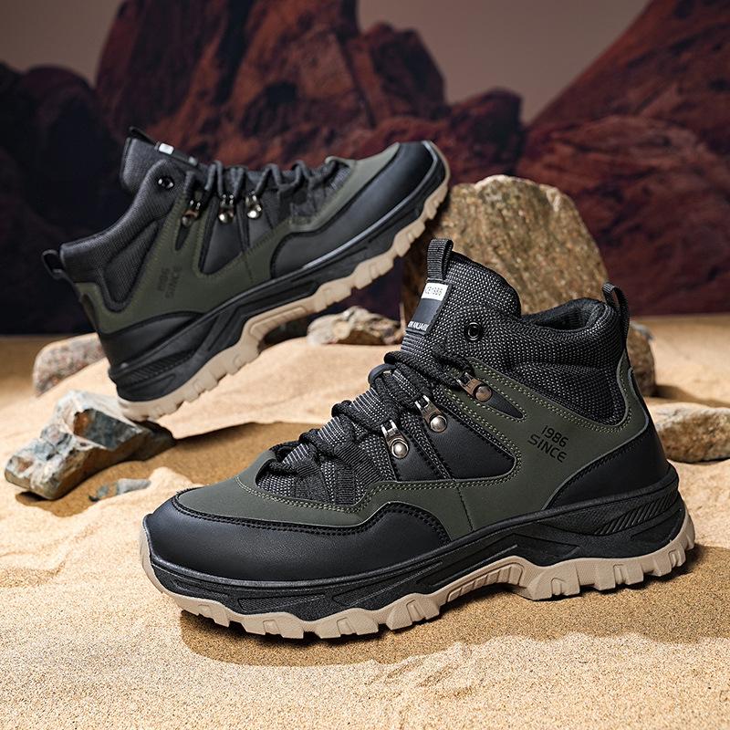 

Outdoor hiking shoes men s high-top hiking shoes wear-resistant non-slip soles travel shoes summer waterproof work safety shoes 39