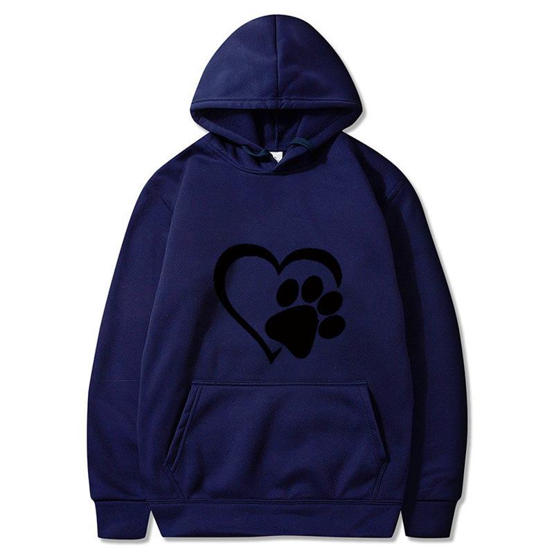 2025 spring and autumn men's black cat claw love couple shirt hooded sweater direct supply one piece hair