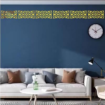 3D Stereo Acrylic Mirror Wall Stickers for Living Room, TV Background, and Bedroom Decor