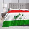 Flannel Fleece Travel Blanket Map of Italy and Italian Flag Green White Red Stripes Blankets for Sofa Air Conditioning Blanket