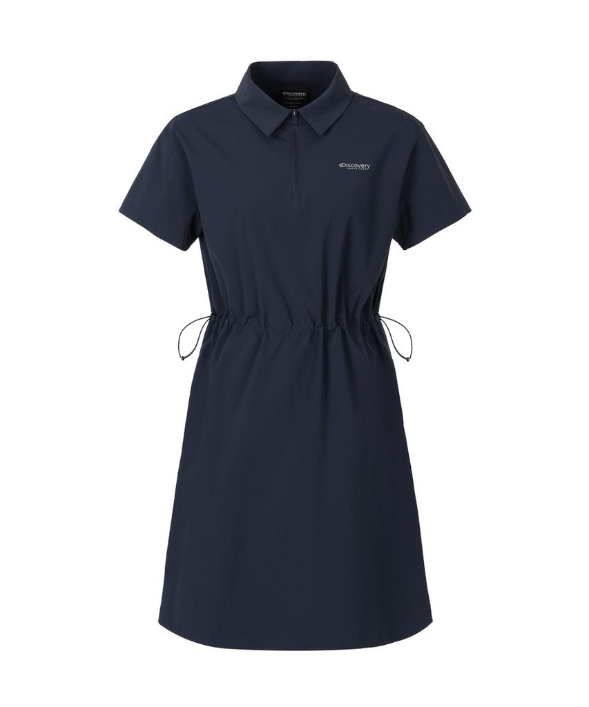 DISCOVERY EXPEDITION Women'S Freshvent Collared Mini Dress (D/Navy)