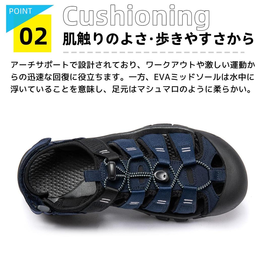 MERPHINE Summer Sports Leisure Popular Outdoor Sandals with Toe Ideal for Camping and Dark Size Men's Sandals, Sandals, Sandals, Protection, Fishing,