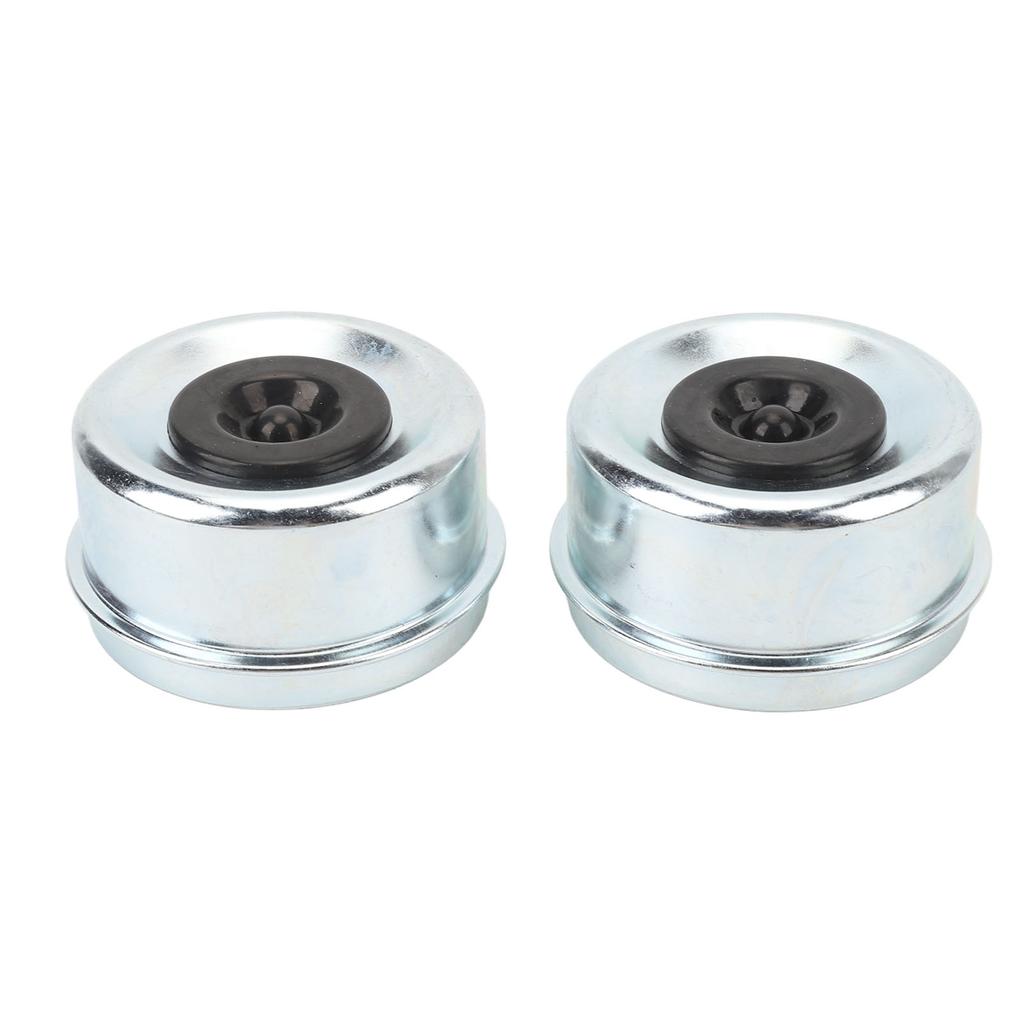 2Pcs Trailer Axle Bearing Dust Cap 2.72in OD Steel Alloy Galvanized Trailer Wheel Hub Bearing Grease Cover for 7000 To