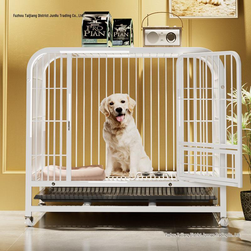 Indoor Pet Cage with Toilet for Medium to Large Dogs: Suitable for Border Collies, Labradors, and Golden Retrievers