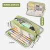 Large Pencil Case for Girls Boys School Aesthetic Zipper Pencil Pouches Cute Kawaii Pencil Case Organizer Bag for