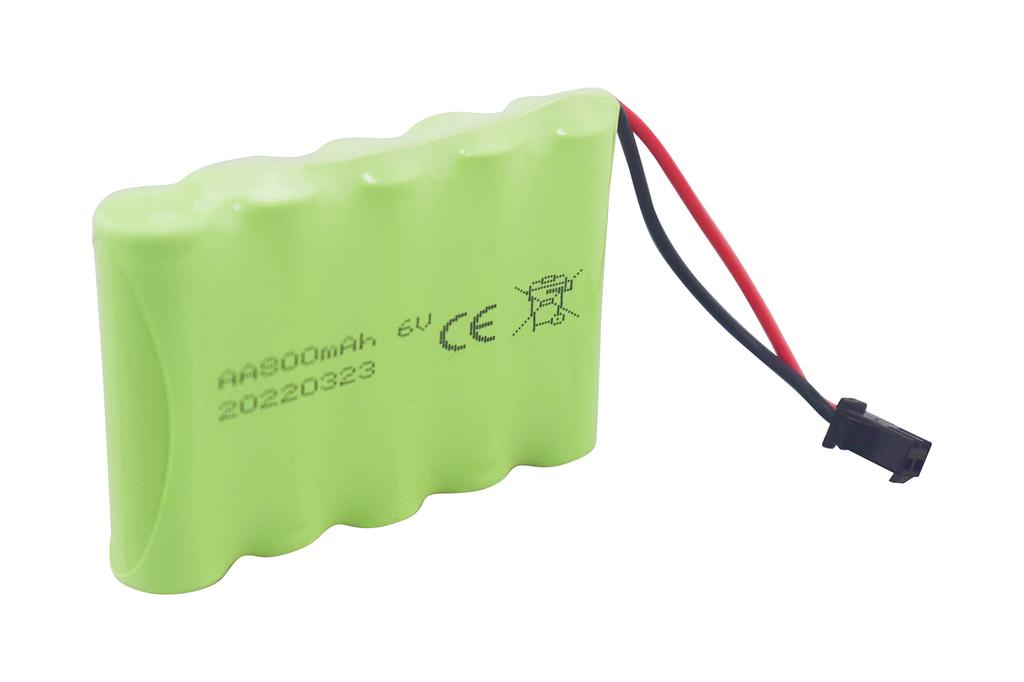 2pcs AA 6.0V 800mAh Rechargeable RC Toy Car with SM2P Plug for RC Truck Stunt Car Excavator Toy Car and USB Charging Cable