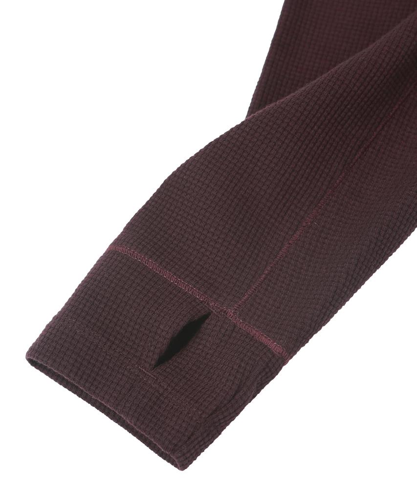 PHYPS MOTORCYCLE H-Tech Waffle Long Sleeve Burgundy