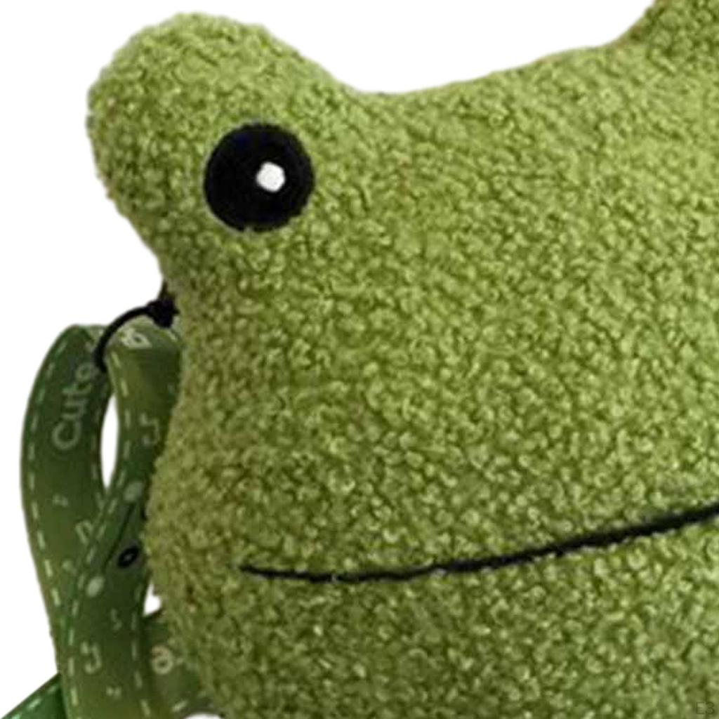 Frog Crossbody Bag Plush Shoulder Handbag Purse for Walking Girls Beach Travel