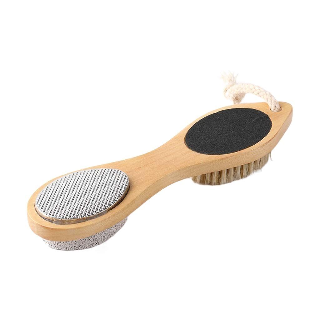 

with Hanging Hole Wooden Handle Foot File Handheld Feet Callus Remover Portable бежевый