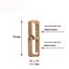 1Pc Waist Belt Buckle Durable Brass Mini Portable Keychain Simple Smooth Polished Keychain Hook Key Chain Clip Belt Use