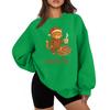 Women's Casual Fashion Solid Color Round Neck Raglan Long Sleeve Sweatshirt Top