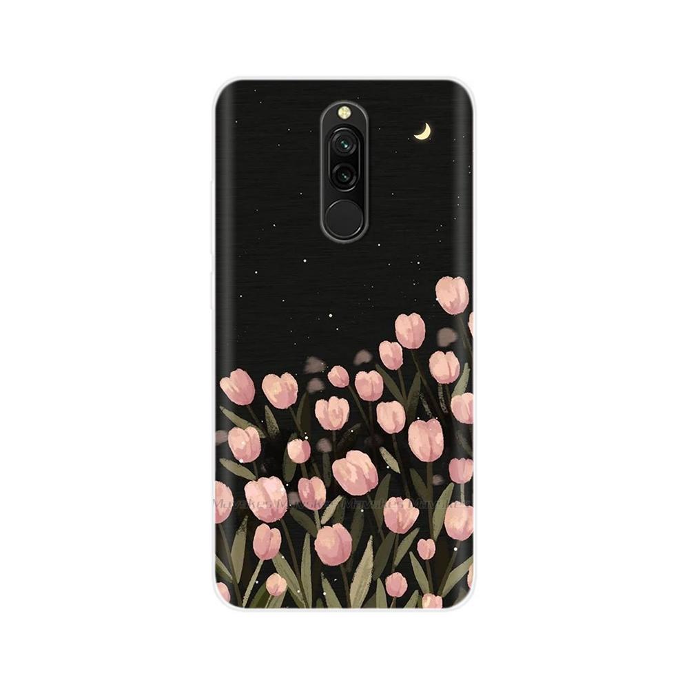 For Redmi 8 8A Pro Case TPU Silicone Shockproof Cat Phone Cover For Redmi 8 8A 7 7A redmi7 Transparent Funda Printing Soft Coque