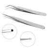 Multiple Styles Stainless Steel Tweezers Straight Curved Tweezers For Jewelry Making Jewelry Tools Jewelry Sewing Accessories