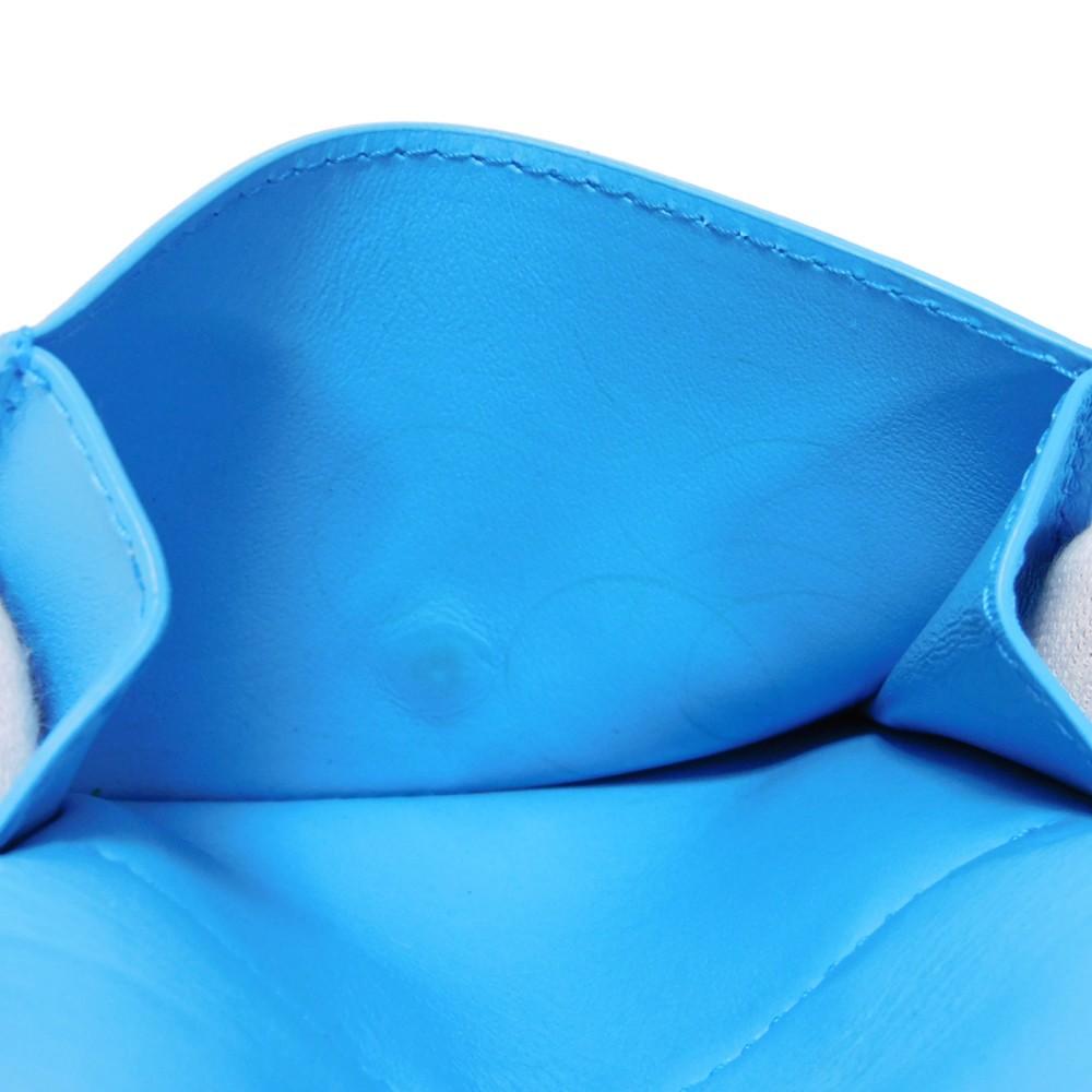 Used 11897 Tiny Mini Wallet 635561 VCPP2 4611 7942 RFID IC Chip Maxi Intrecciato Swimming Pool Unisex from Japan