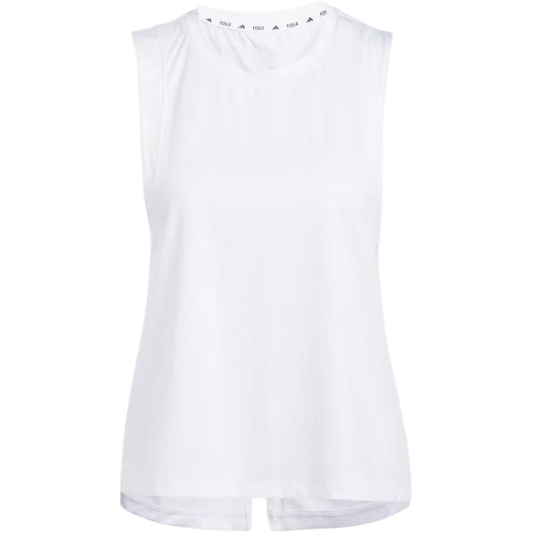 

adidas Womens Studio Tank Top White/Grey Two Women Streetwear IS2960 XS