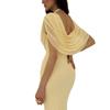 Elegant Solid Color Fitted Sleeveless Dress With High Waist Flared Hem Date Night Or Party Occasion