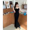 Spring/Summer 2026 Women's Spaghetti Strap Slim Fit Mermaid Dress