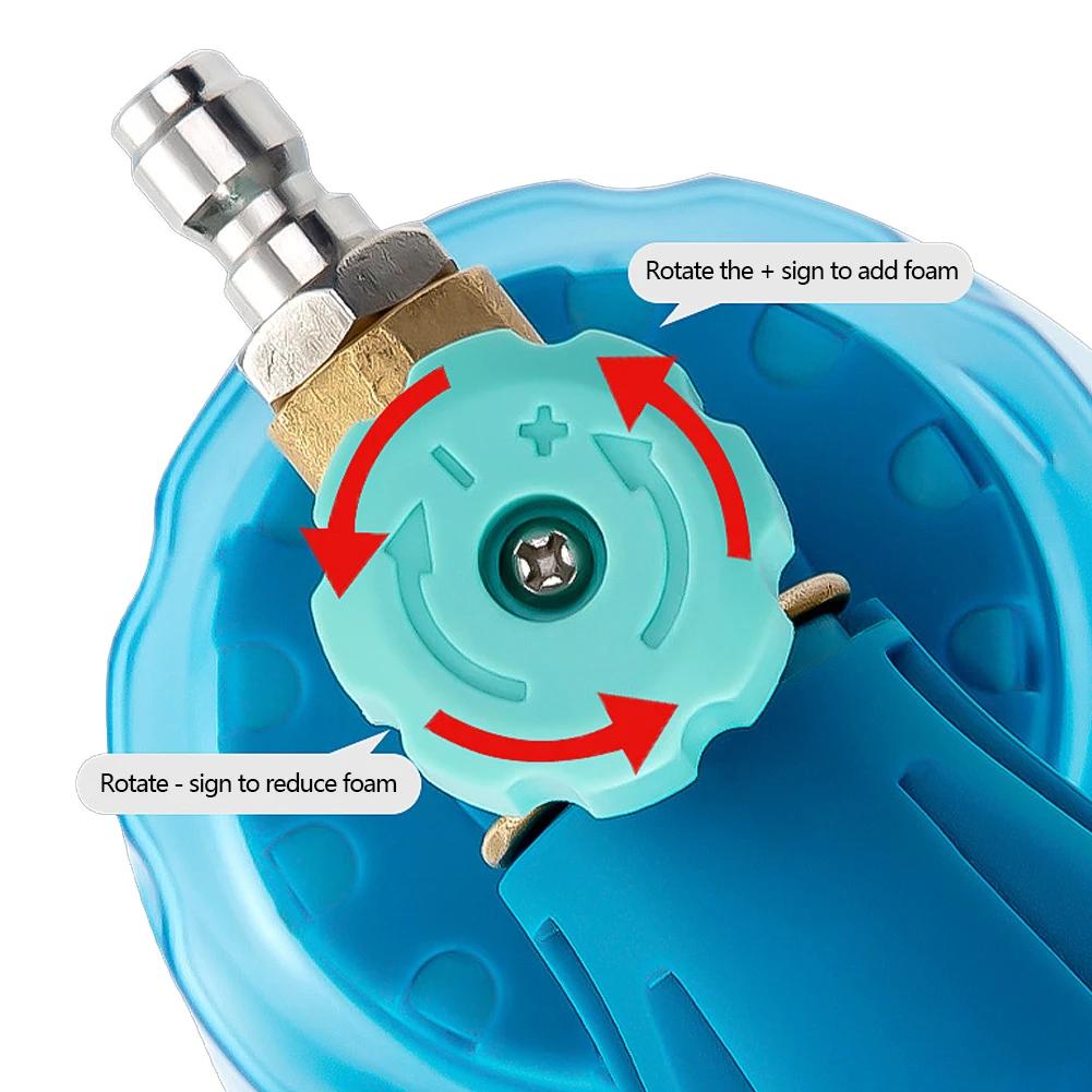 1/4 Quick Release Connector Car Wash Foam Bottle High Pressure Snow Foam Lance Soap Bottle Auto Cleaning Tools Automobile Washer