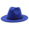 Vintage British Style Wool Felt Fedora Hat For Women With Wide Brim And Breathable Design