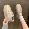 Fashion 2024 Summer Women Fashion Lace Up Thick Bottom Sneakers Breathable Casual Walking Shoes