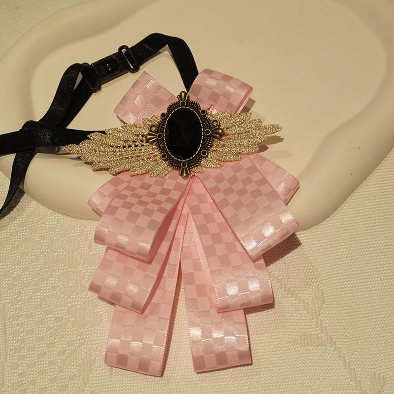 Solid Color Butterfly Tie With Rhinestone Decor And Polyester Fabric For Formal Events And Weddings