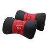 Genuine Leather Car Headrest Neck Pillow for Buick - Customizable Logo, Cowhide Backrest Support