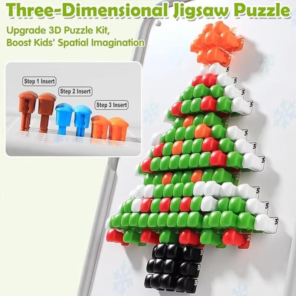 DIY Set Pilz-Steckpuzzle Spielzeug 3D Pilz-Nagel Puzzle Spielzeug 3D Puzzle Spielzeug Jungen Mädchen