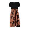 Women's Summer Casual V-neck Dress, Bohemian Floral A-line Dress