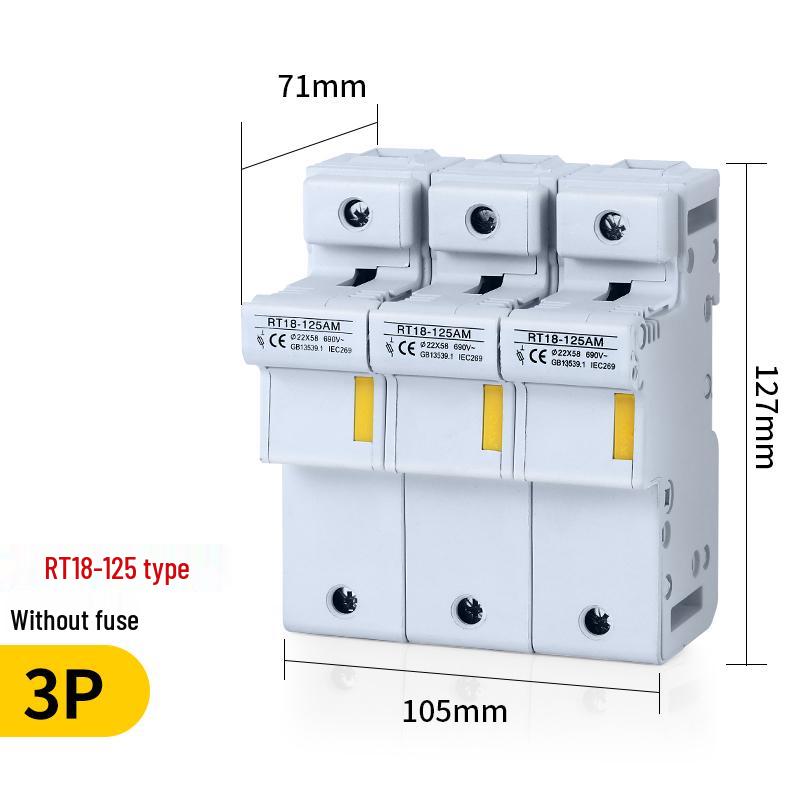 RT18-32X/63X DIN Rail Fuse Base 1P-4P R015/R016