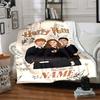 Custom Name "Magic School Adventure" blanket for Couch & Bed, Plush Cozy Fuzzy Blanket Super Soft & Warm Blankets for Fall and Winter. 090885