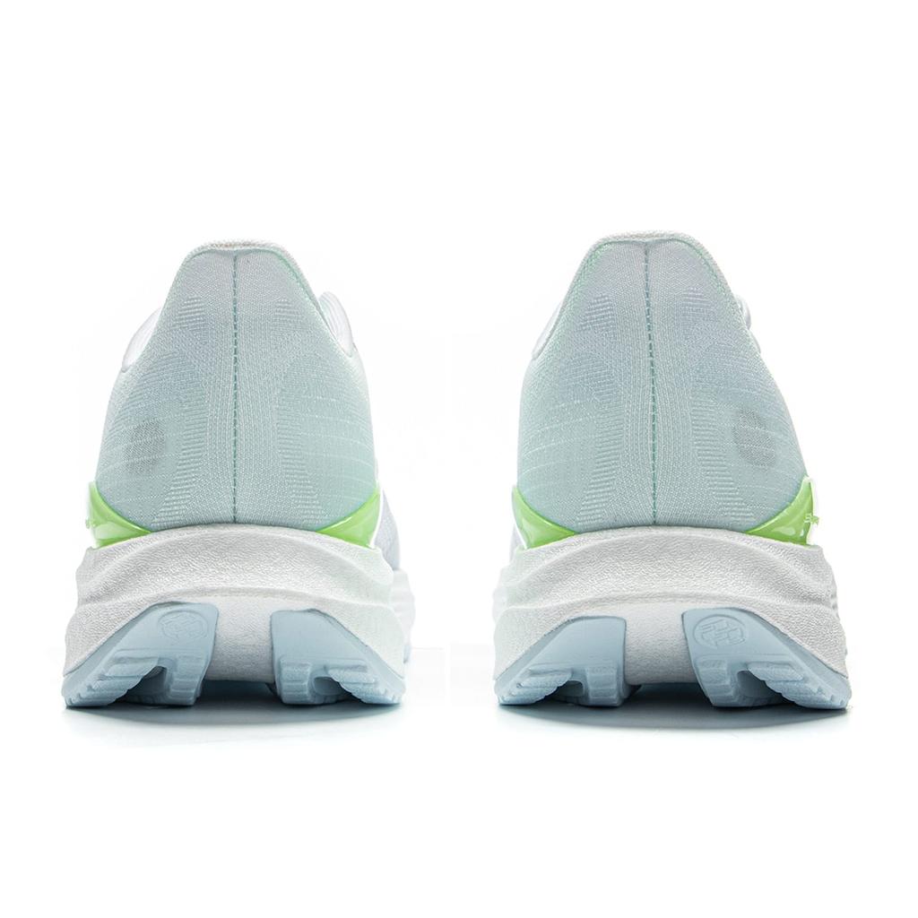 Zapatillas de Correr Li Ning Super Light 22 Caña Baja Larga Distancia Sprint para Hombre Blanco Verde Gris ARBV001-22