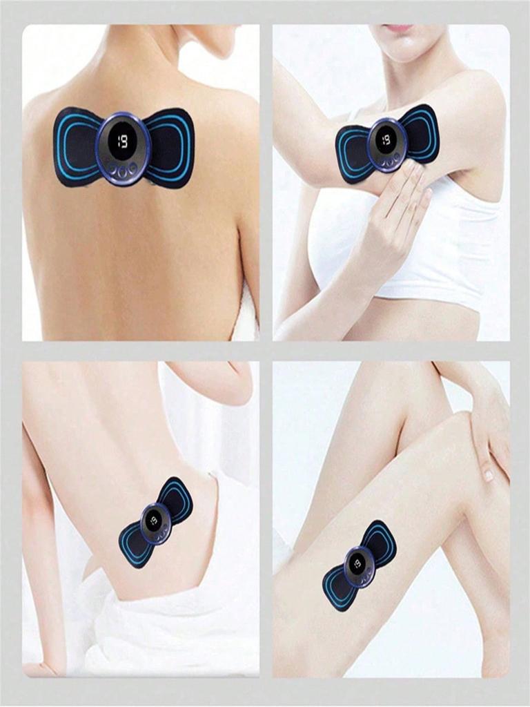 LCD Display EMS Neck Massage Electric Massager Cervical Neck Back Patch 8 Mode Pulse Muscle Stimulator