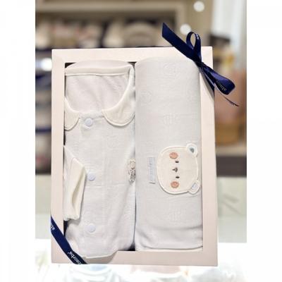 2 Piece Set Togomi Modal Bodysuit + Swaddle  Blue  A1110608c A1a10905