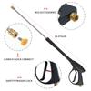 Pressure Washer Gun Max 40MPa(5800PSI) with 66cm26inch Black M22 Hose Kits 14inch Quick Connect