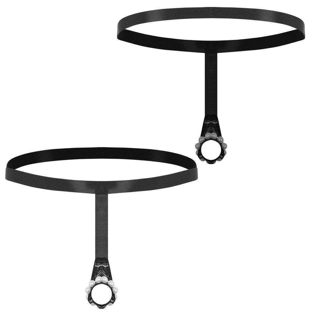 Men O Ring Enhancer Micro Thongs Backless Pole Hollow Out Opening Butt Flaunting Jockstrap Erotic Underwear