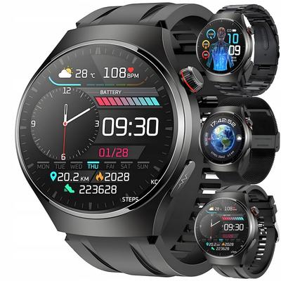 Smartwatch Zegarek Męski Ekg Pomiar Cukru Hrv Rozmowy 3 Paski Szkło Menu Pl