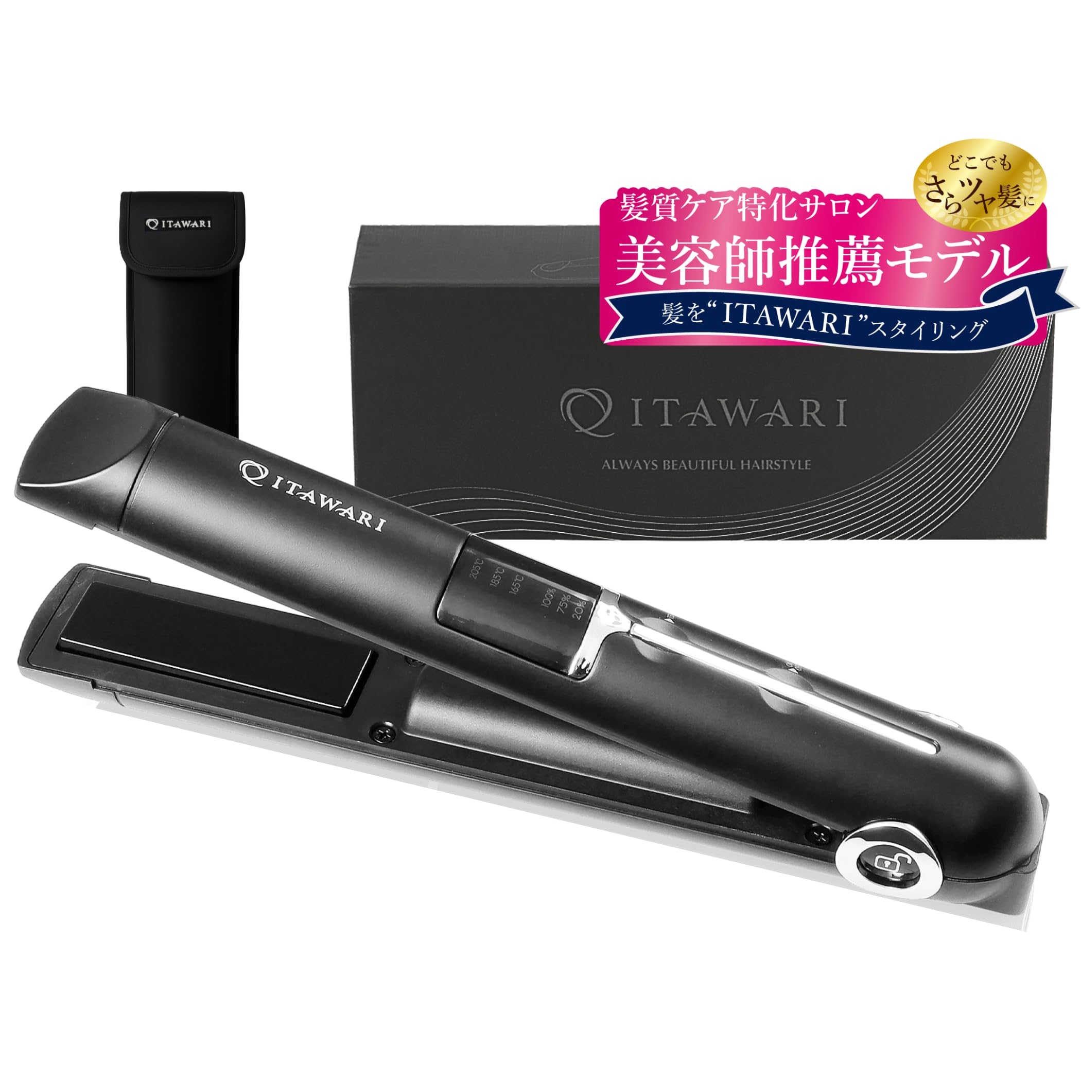

by Omotesando Beauty Official Cordless Hair Iron from a Japanese Manufacturer Cuticle Protection Plates for Shiny and Moisturized Rechargeable